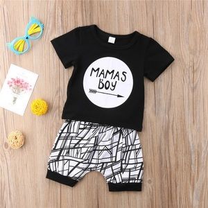 Mamas Boy Short Set